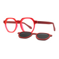 Fashion TR90 Magnetic UV400 Clip polarizado en gafas de sol